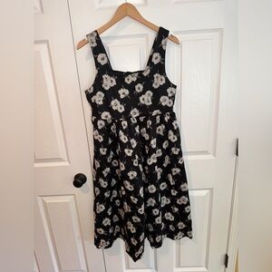 Smash + Tess Black and White Floral Dress